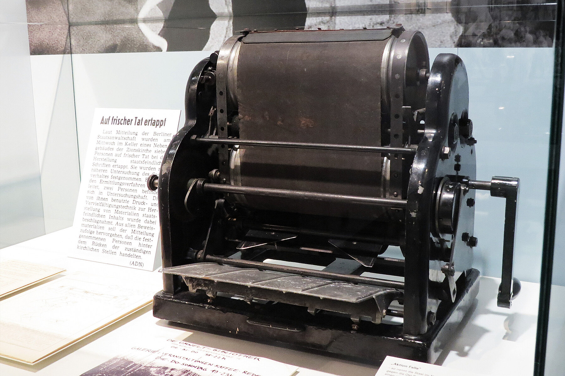 A black duplicator from the 1930s.